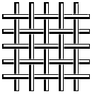 Сетка с квадратными ячейками полотняного переплетения