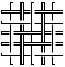 Сетка с квадратными ячейками киперного переплетения
